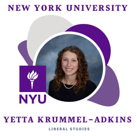 Moving Forward: Yetta Krummel-Adkins is off to NYU. Photo credit: @oakwoodclassof2023 on Instagram